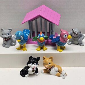 My Precious Pet Animal Figure Jasman Cage Cat Bird Parakeet Gorilla Lot Bundle